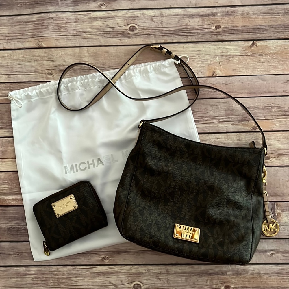 Mk Shoulder Bag & Matching Wallet - image 1